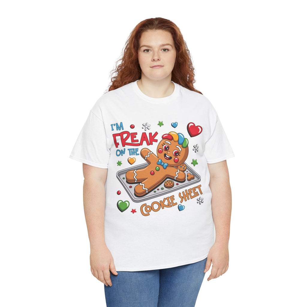 Gingerbread ‘I’m Freak on the Cookie Sheet’ Unisex Cotton Tee