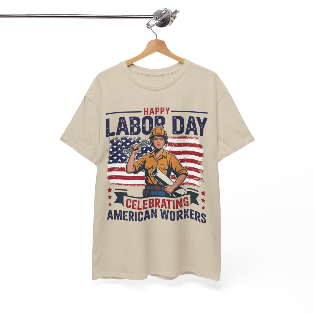 Happy US Labour Day T-Shirt - Unisex Heavy Cotton Tee