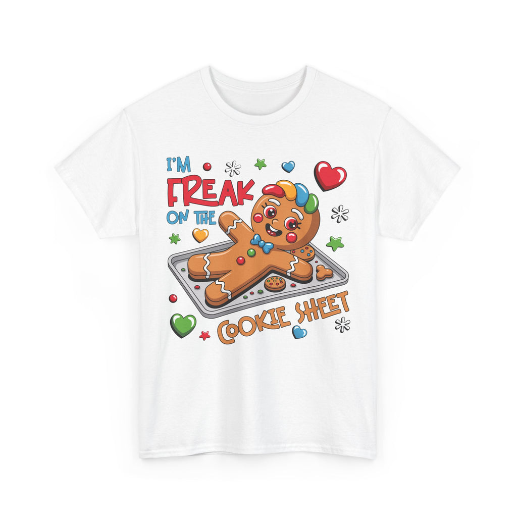 Gingerbread ‘I’m Freak on the Cookie Sheet’ Unisex Cotton Tee