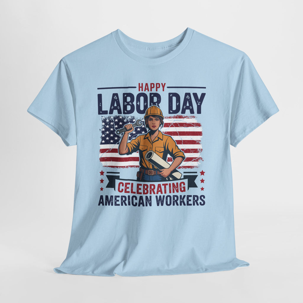 Happy US Labour Day T-Shirt - Unisex Heavy Cotton Tee