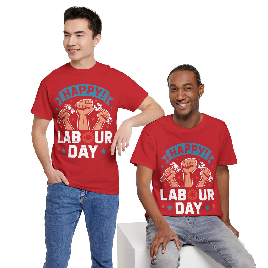Happy US Labour Day Unisex Heavy Cotton T-Shirt