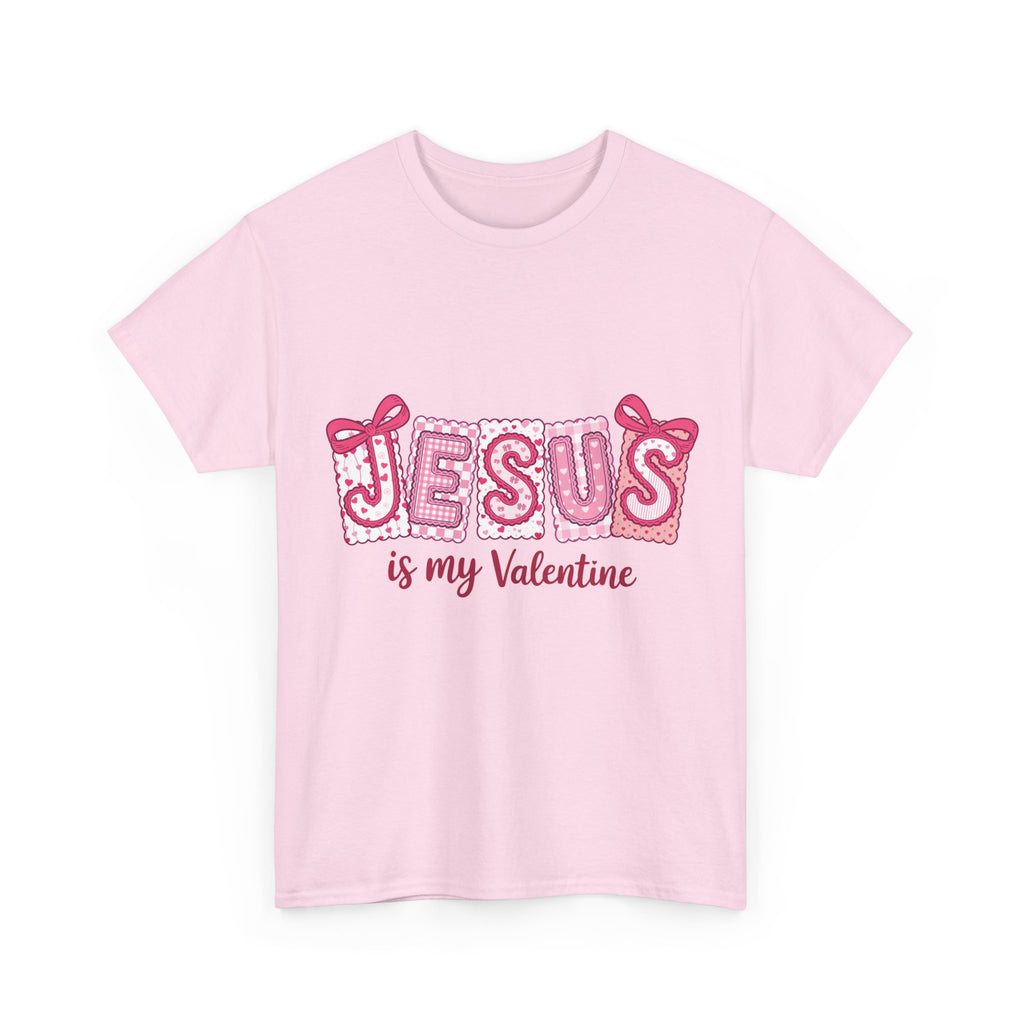 Jesus Is My Valentine T-Shirt — Pink Christian Valentine Unisex Cotton Tee