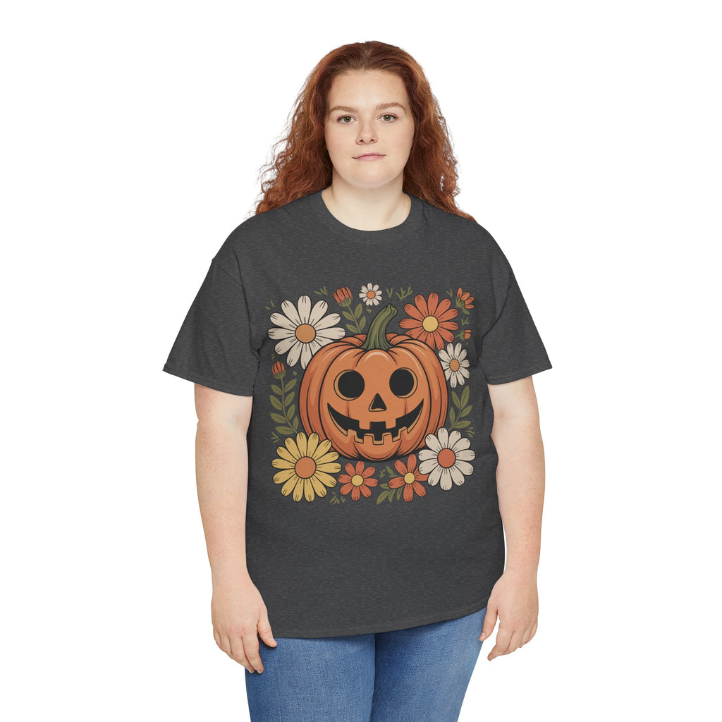Halloween Pumpkin Unisex Cotton Tee
