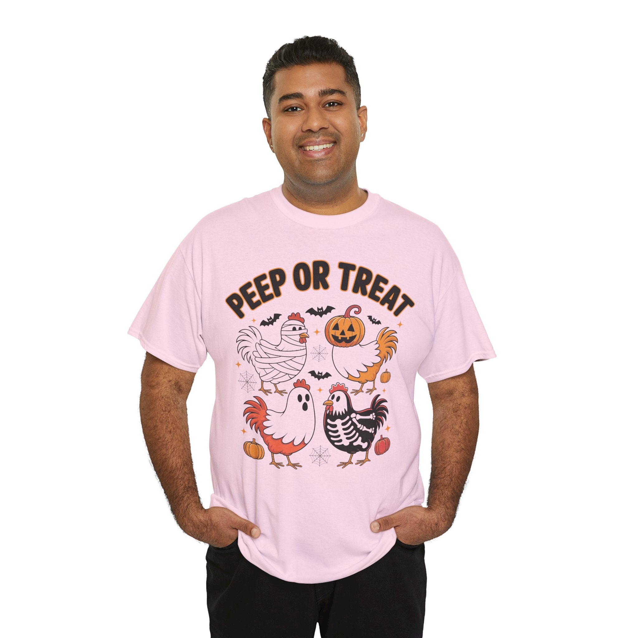 Peep or Treat Halloween Unisex Cotton Tee