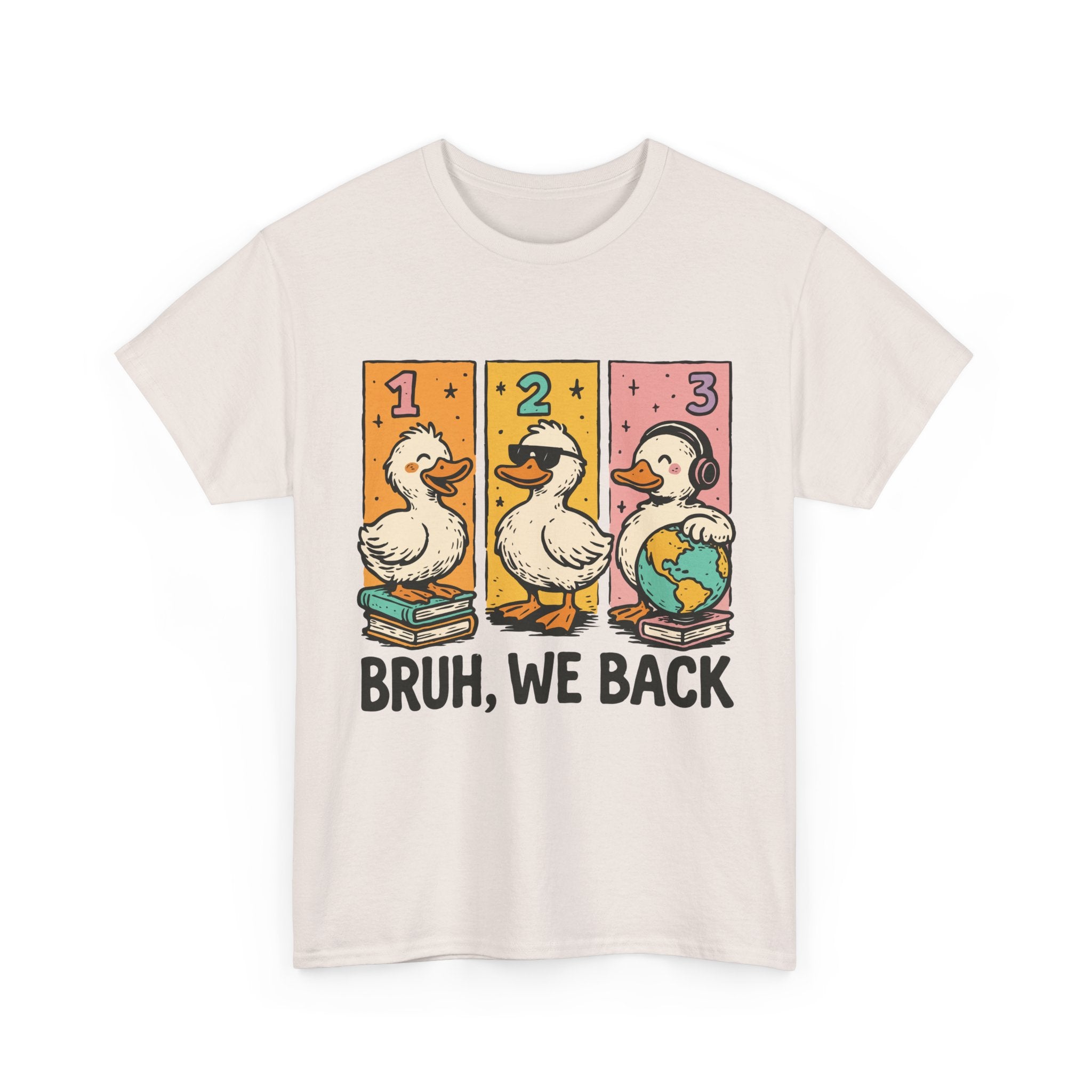 "BRUH WE BACK" Funny Animal Graphic Tee,
