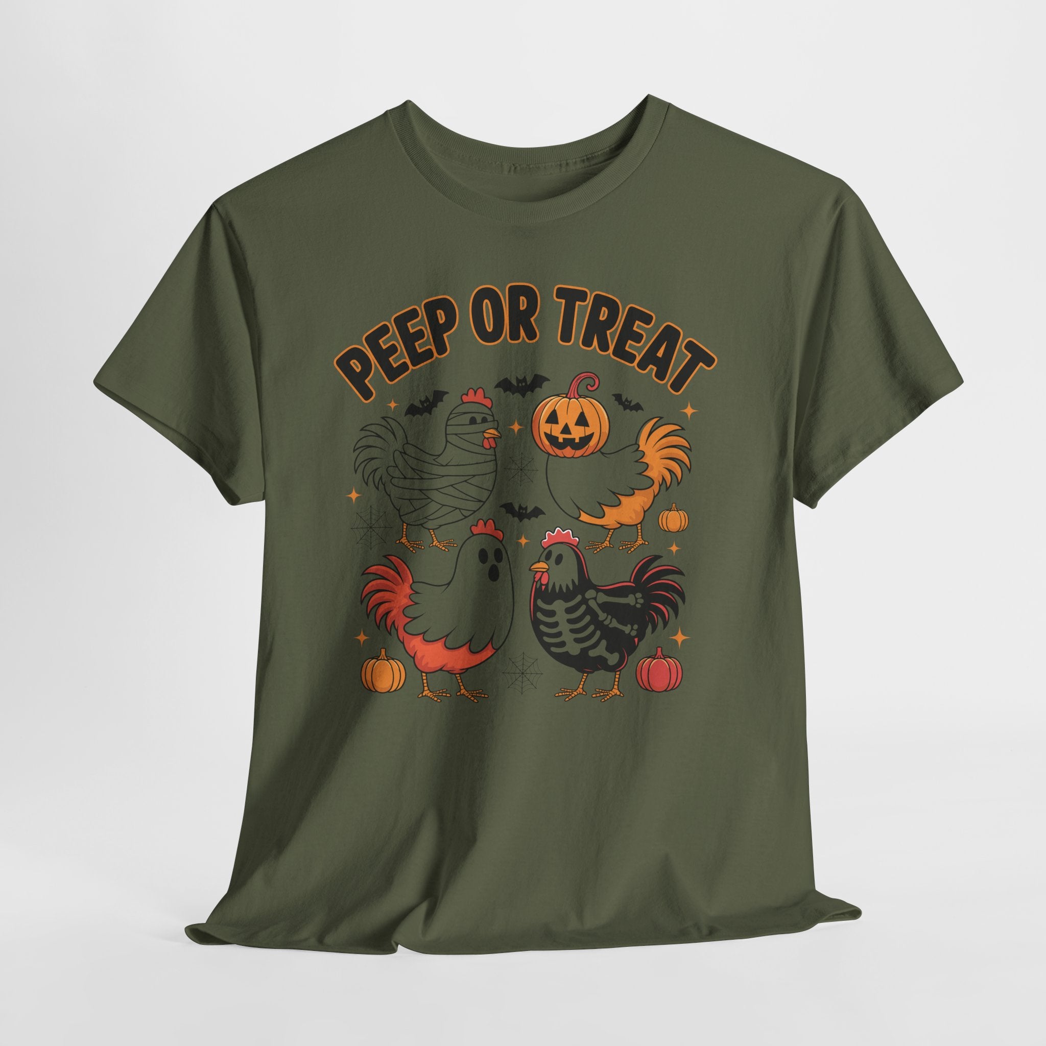 Peep or Treat Halloween Unisex Cotton Tee