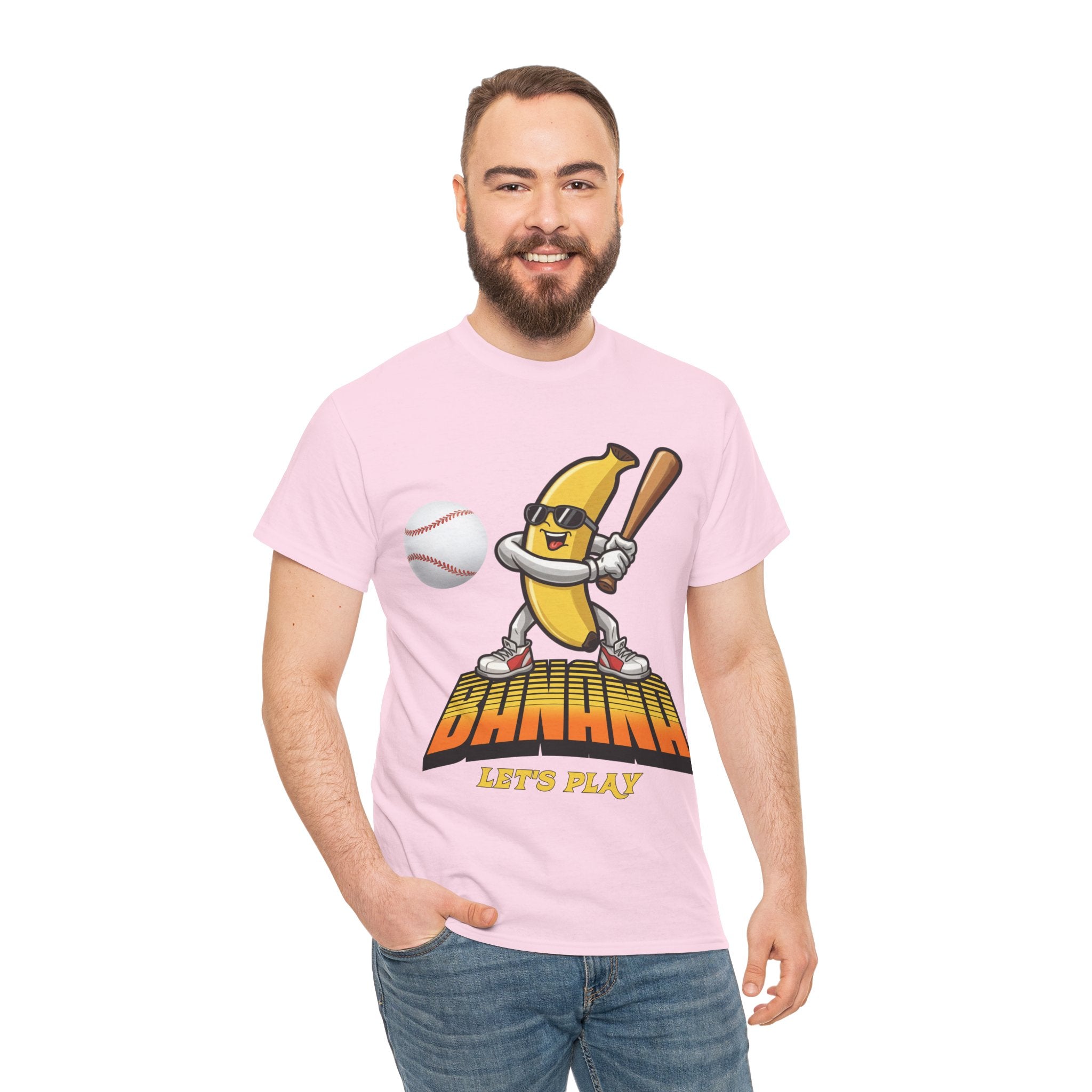 Banana Playing Baseball Tee
