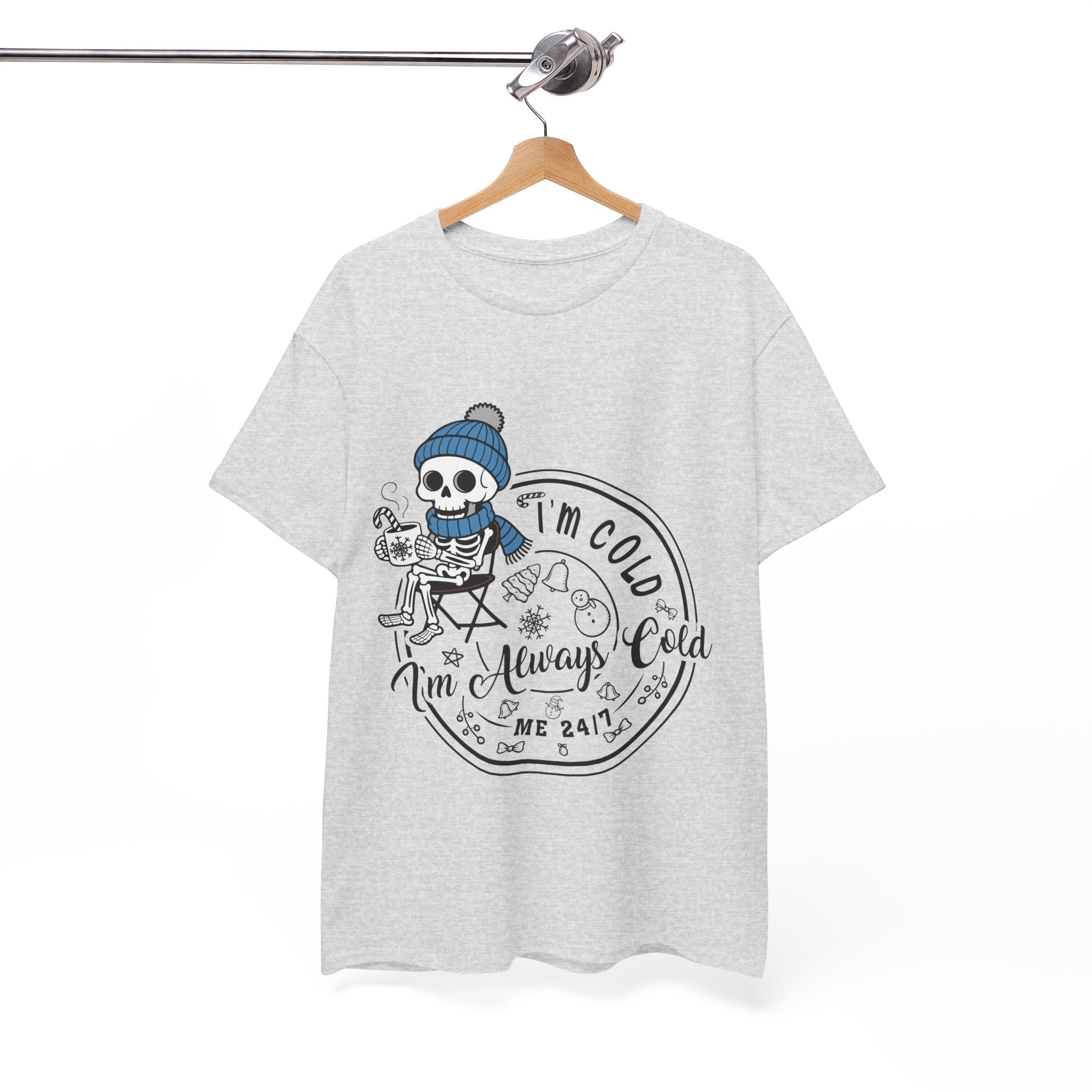 Cozy Skeleton Unisex Cotton Tee