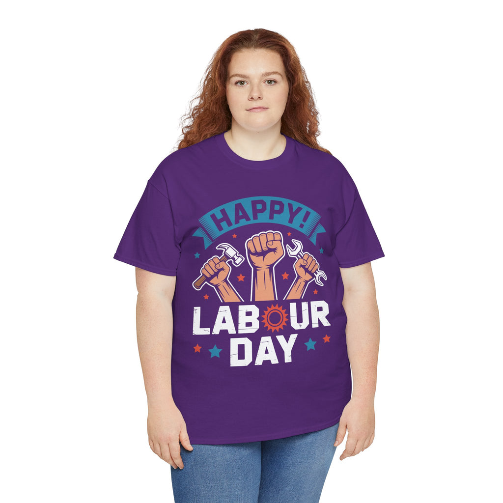 Happy US Labour Day Unisex Heavy Cotton T-Shirt