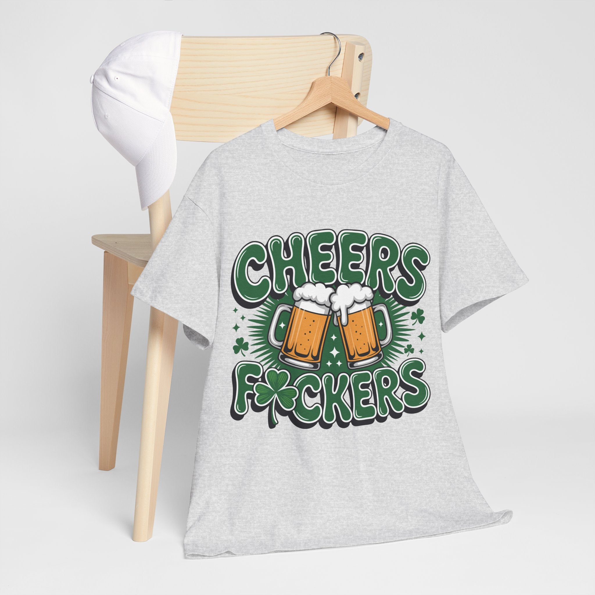 Cheers Fockers Beer Clinking Mugs Unisex Cotton T-Shirt