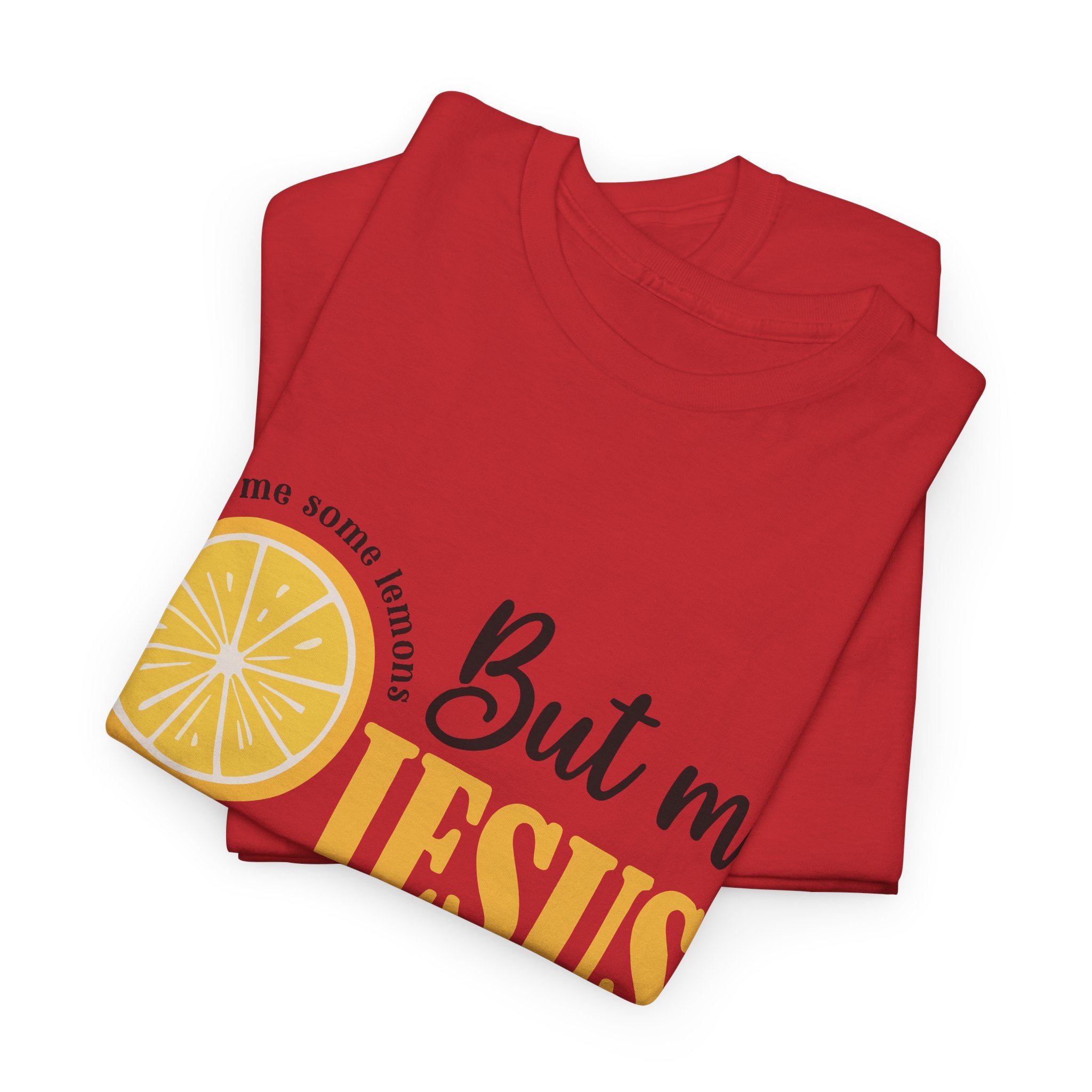 Jesus Lemonade Tee — Lemon Slice & Glass Graphic Christian Unisex Cotton T-Shirt
