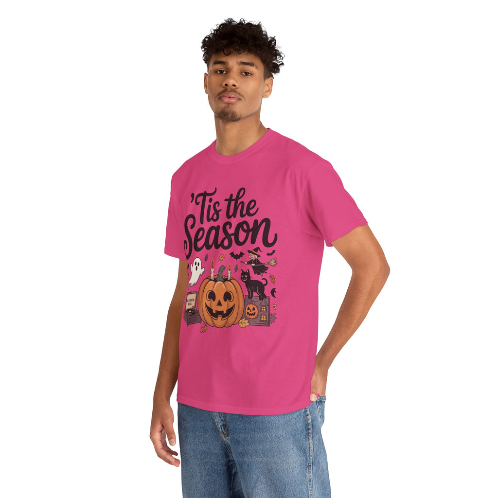 Holiday Season Unisex Cotton T-Shirt - Tis the Season Design