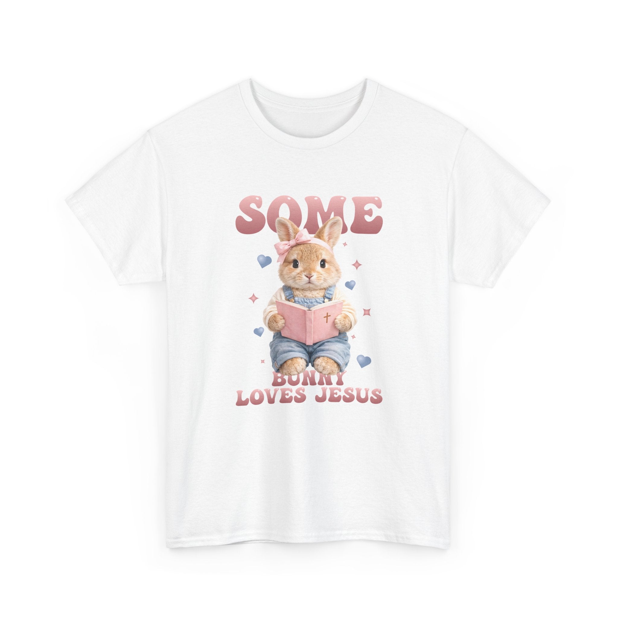 Some Bunny Loves Jesus Bunny Bible Unisex Cotton Tee