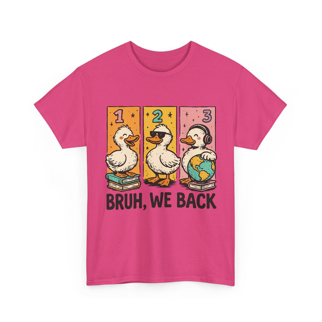 "BRUH WE BACK" Funny Animal Graphic Tee,