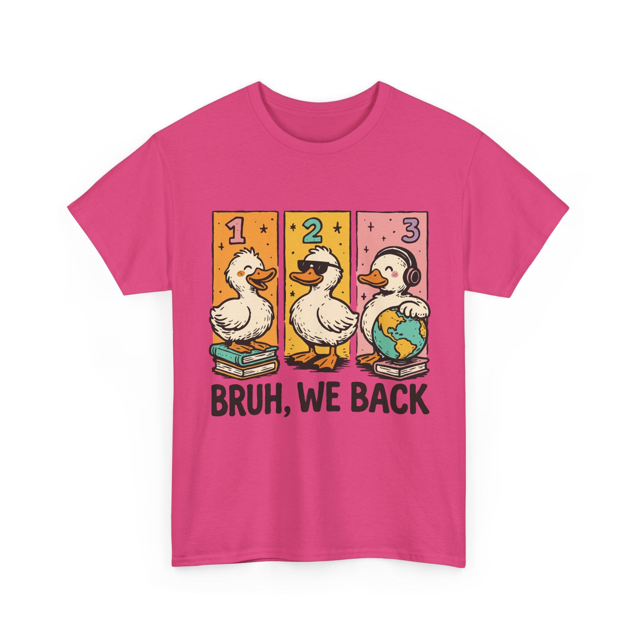 "BRUH WE BACK" Funny Animal Graphic Tee,