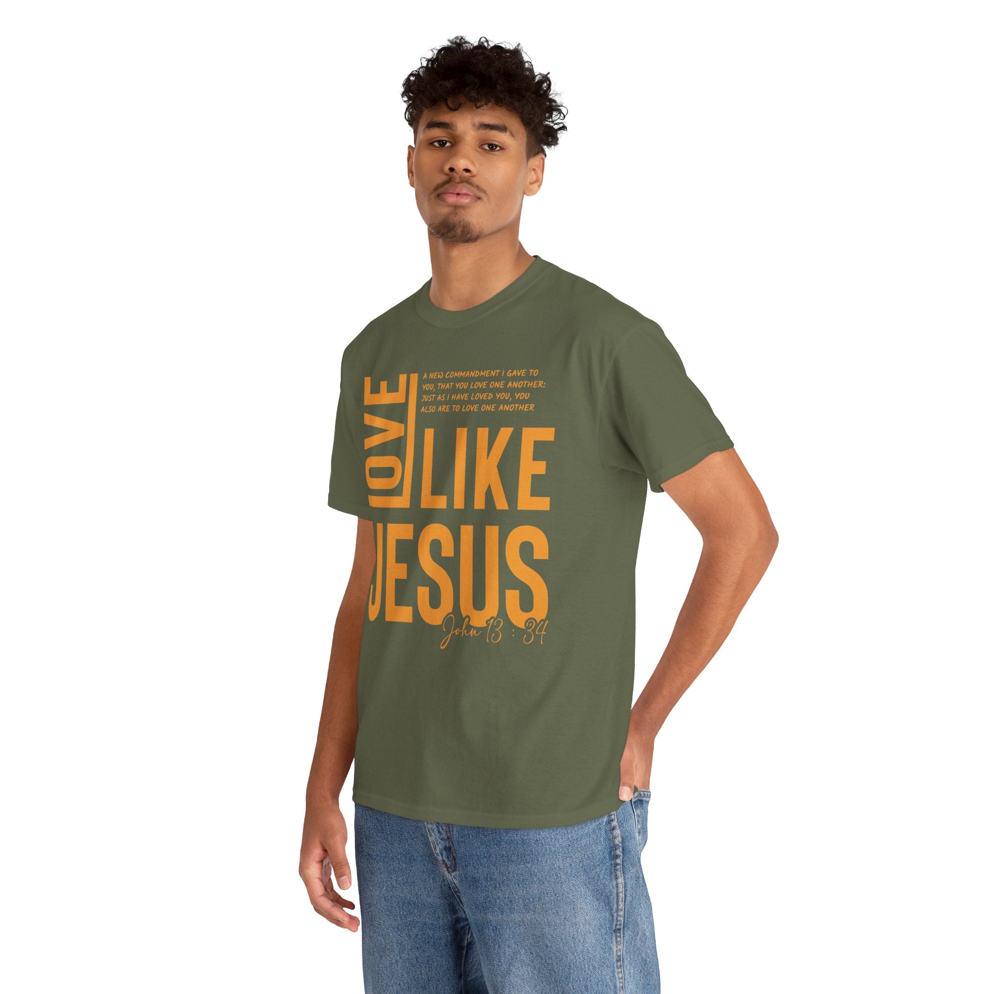 Love Like Jesus T-Shirt — John 13:34 Christian Unisex Cotton Tee