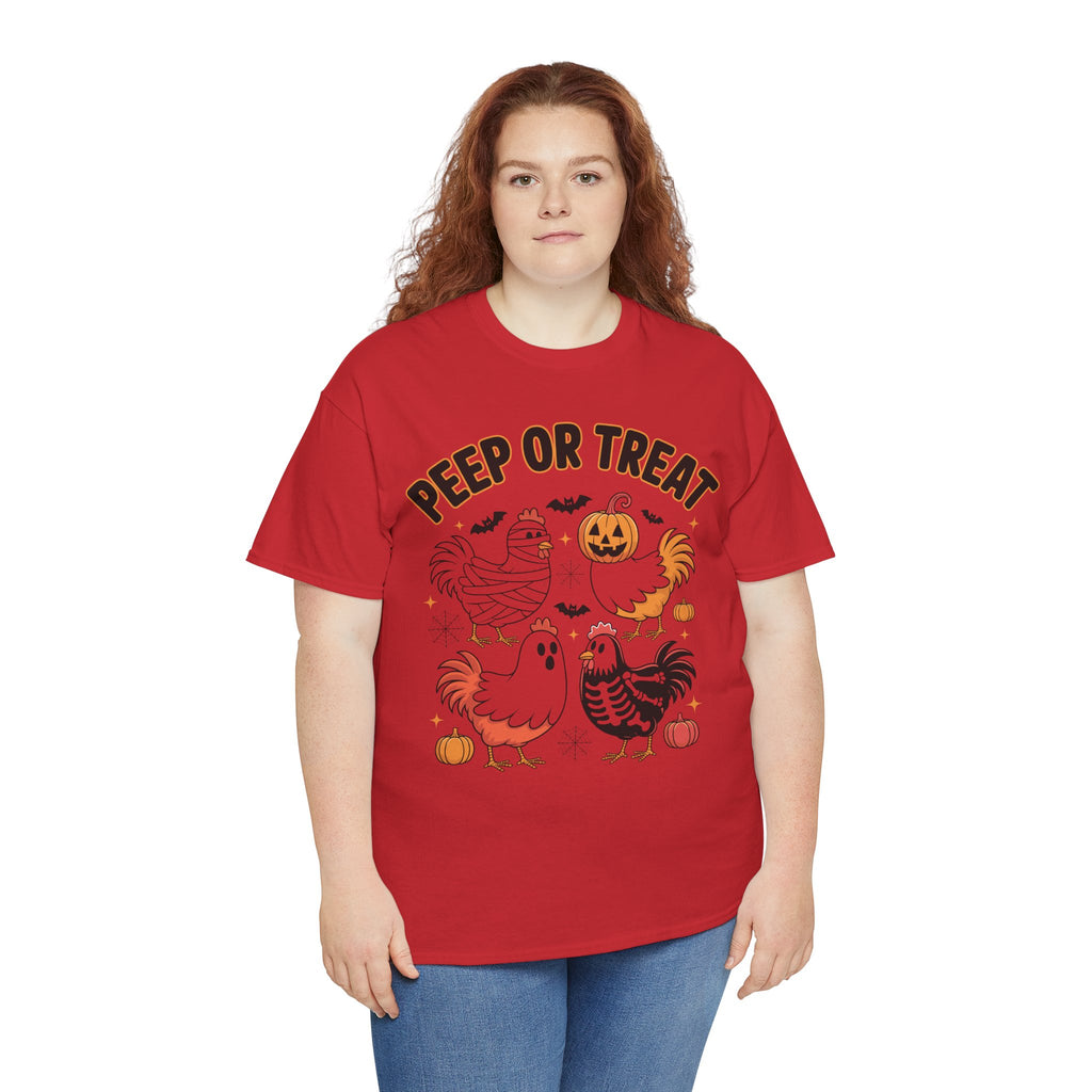 Peep or Treat Halloween Unisex Cotton Tee