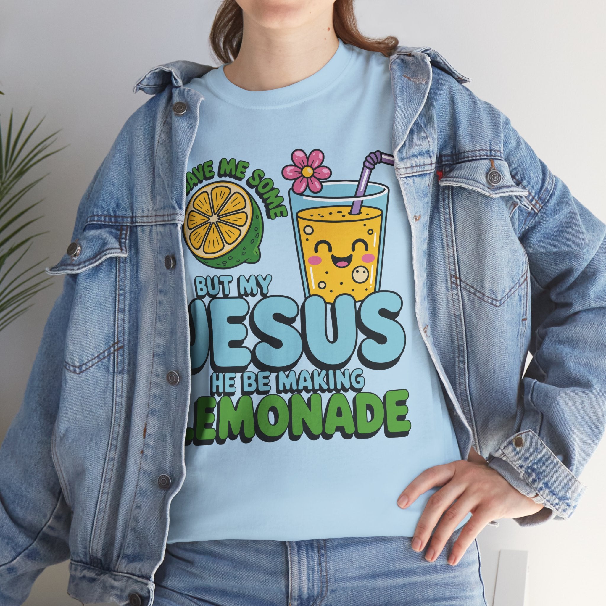 Christian Lemonade T‑Shirt — "Life Gave Me Some Lemons, My Jesus Makes Lemonade"Unisex Cotton Tee