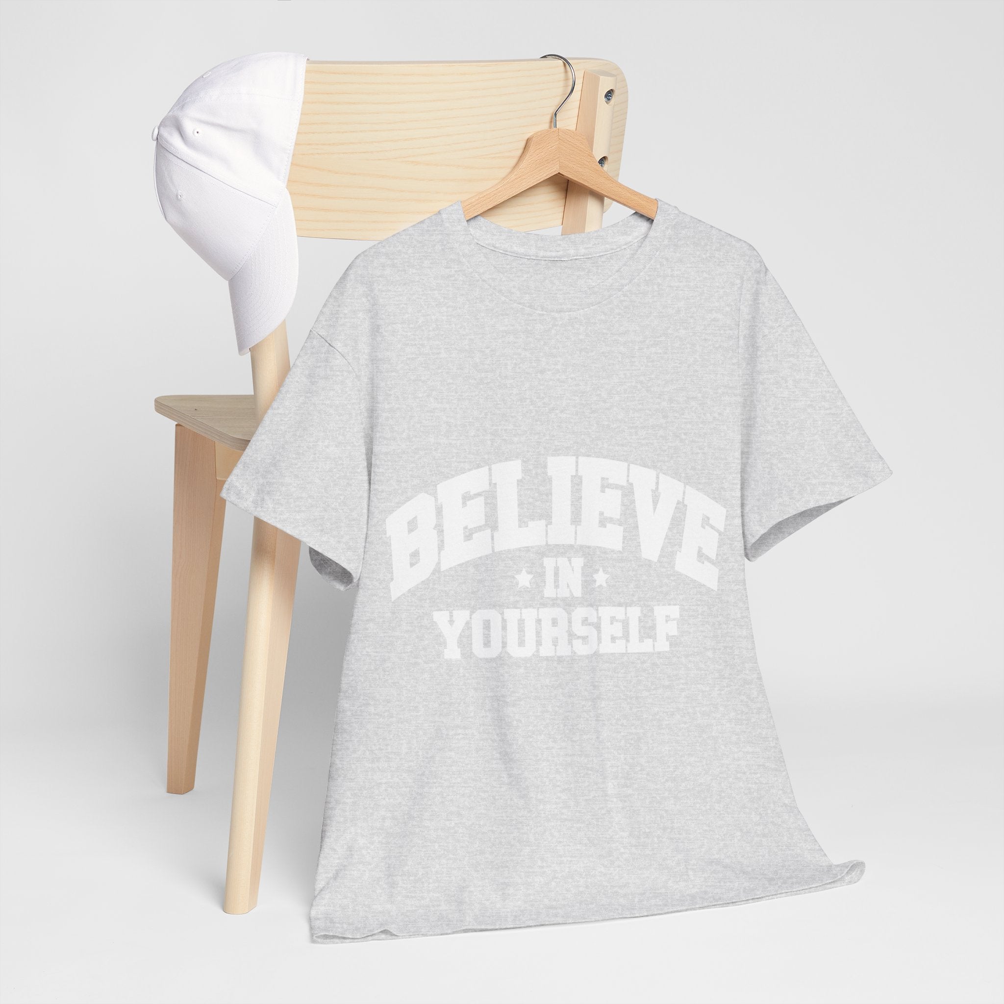 Believe in Yourself Varsity Unisex Cotton Tee