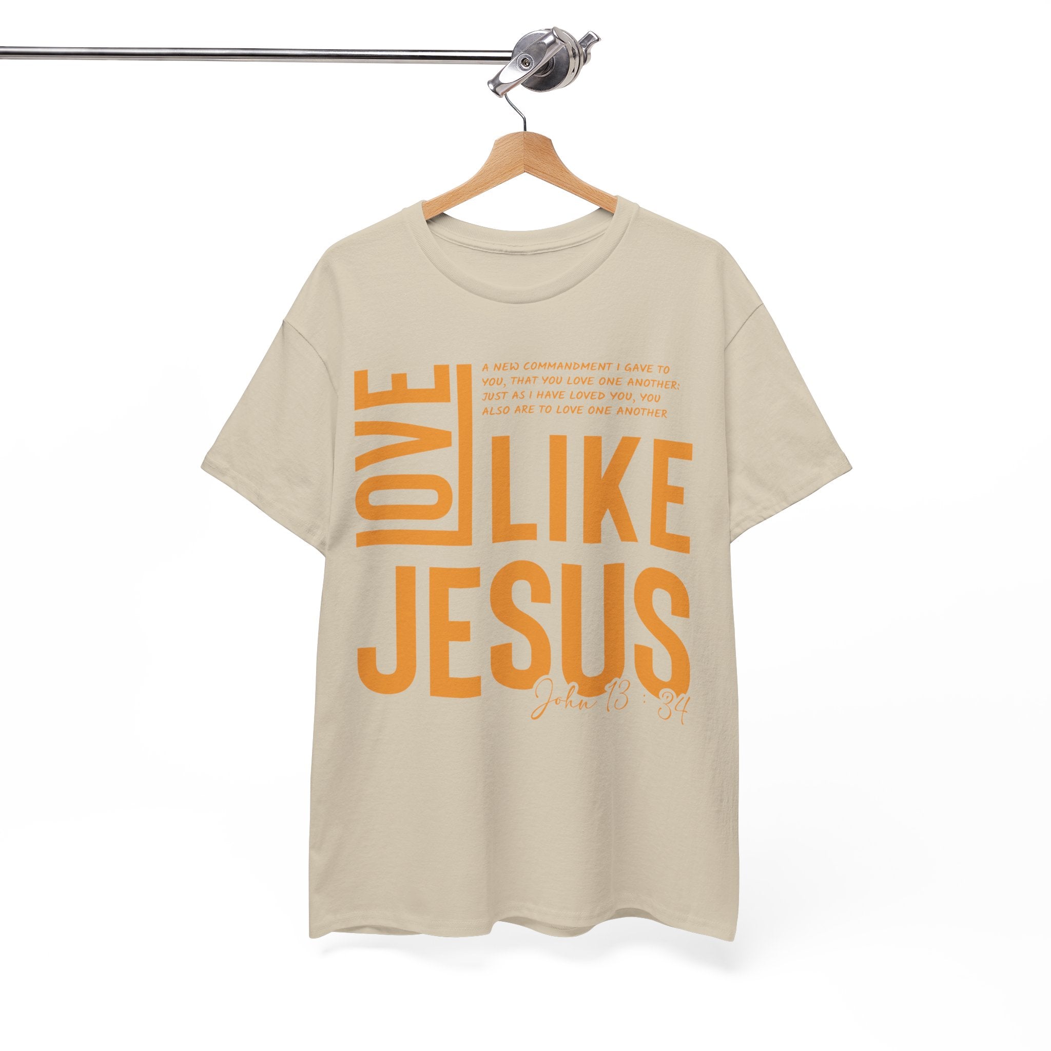 Love Like Jesus T-Shirt — John 13:34 Christian Unisex Cotton Tee