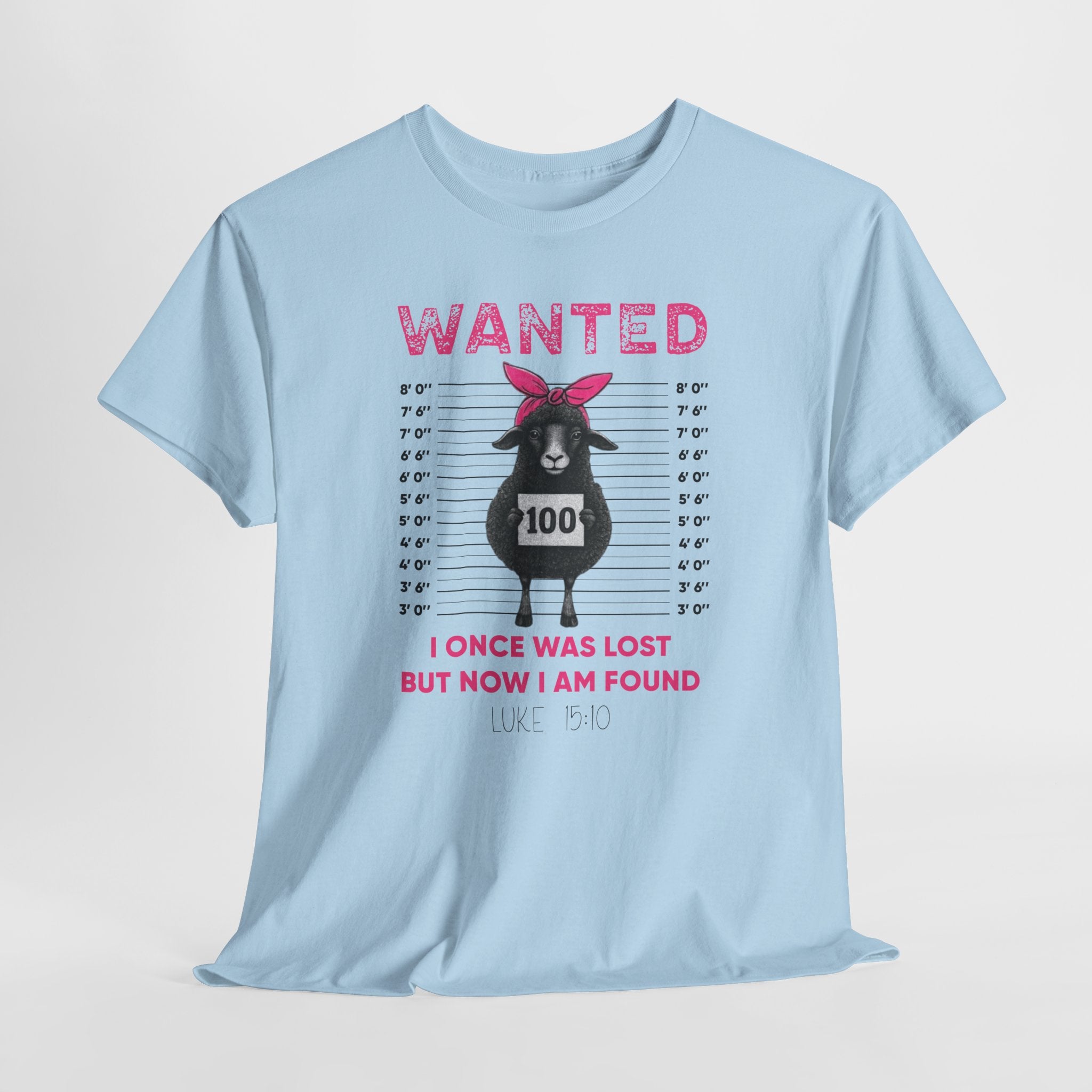WANTED Black Sheep 'I Once Was Lost But Now I Am Found' Unisex Cotton T-Shirt