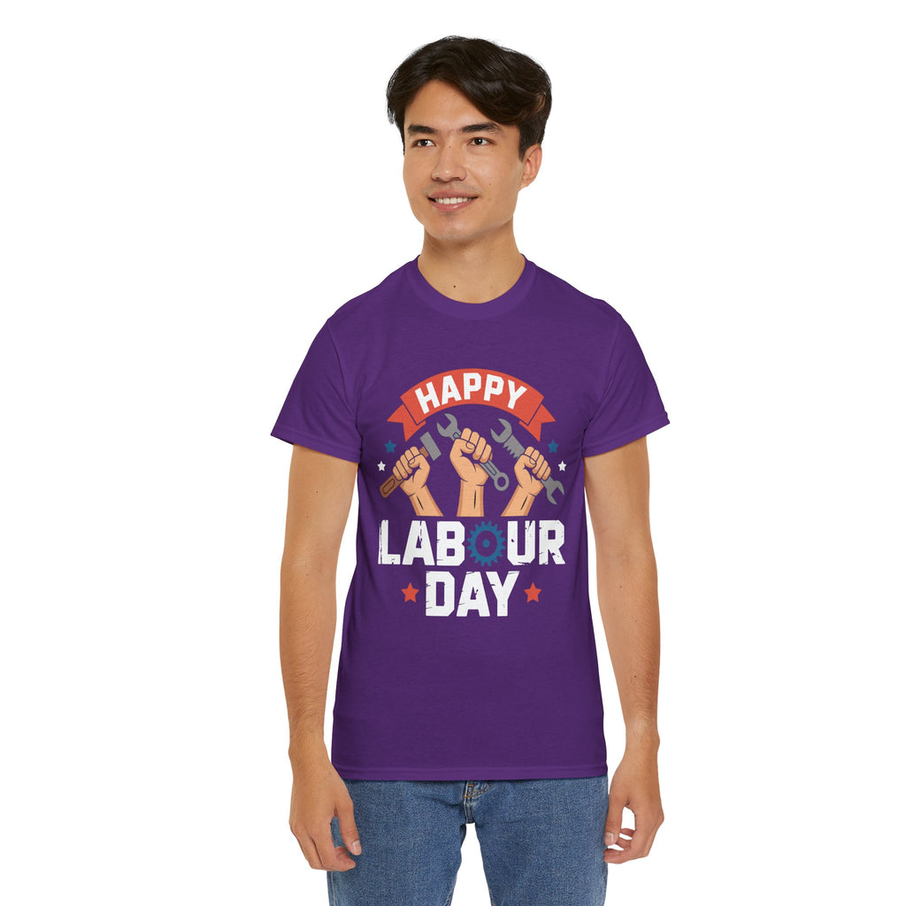 Happy US Labour Day Unisex Heavy Cotton T-Shirt