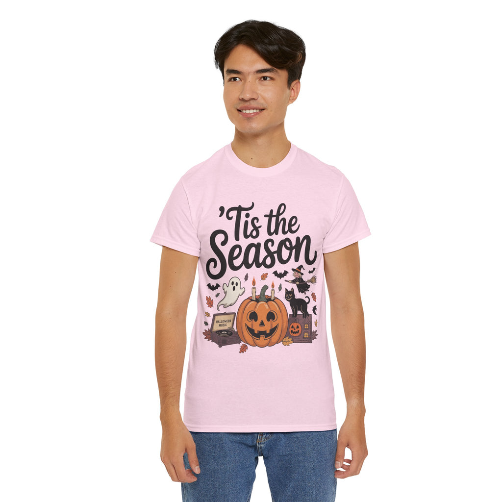Holiday Season Unisex Cotton T-Shirt - Tis the Season Design