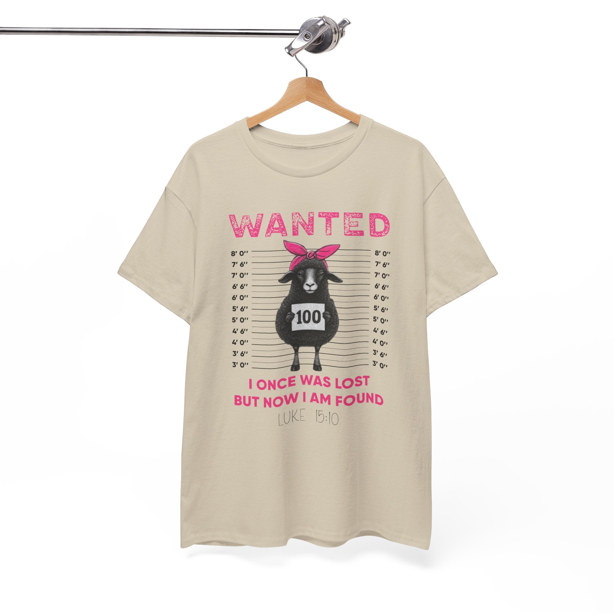 WANTED Black Sheep 'I Once Was Lost But Now I Am Found' Unisex Cotton T-Shirt