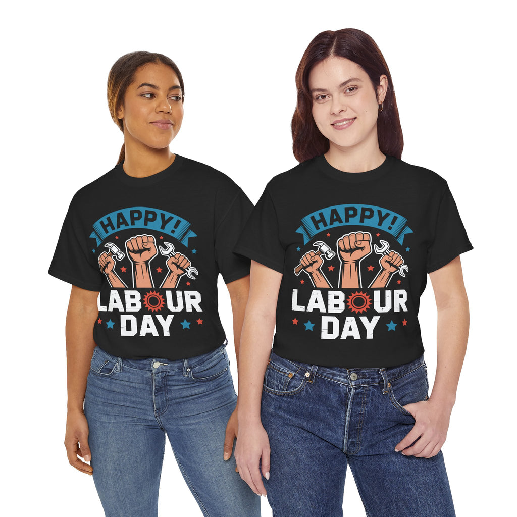 Happy US Labour Day Unisex Heavy Cotton T-Shirt