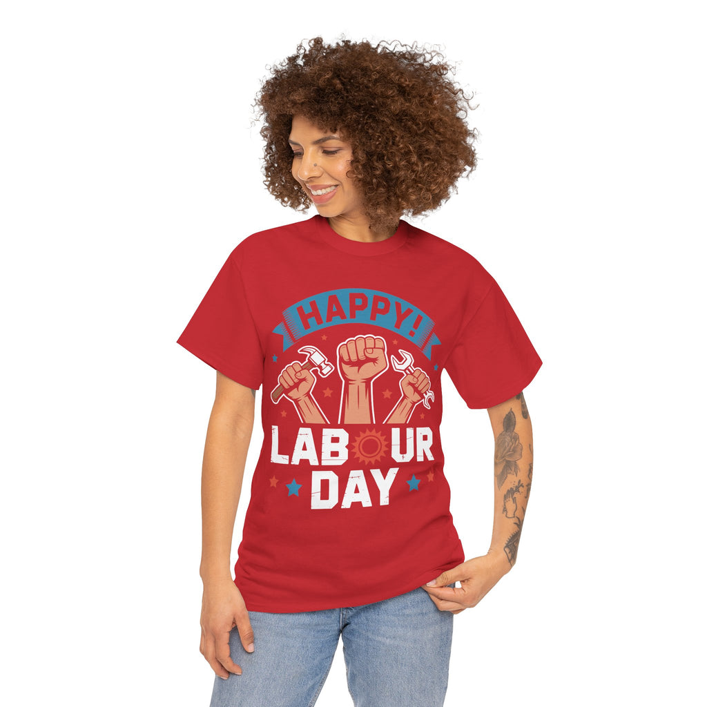Happy US Labour Day Unisex Heavy Cotton T-Shirt