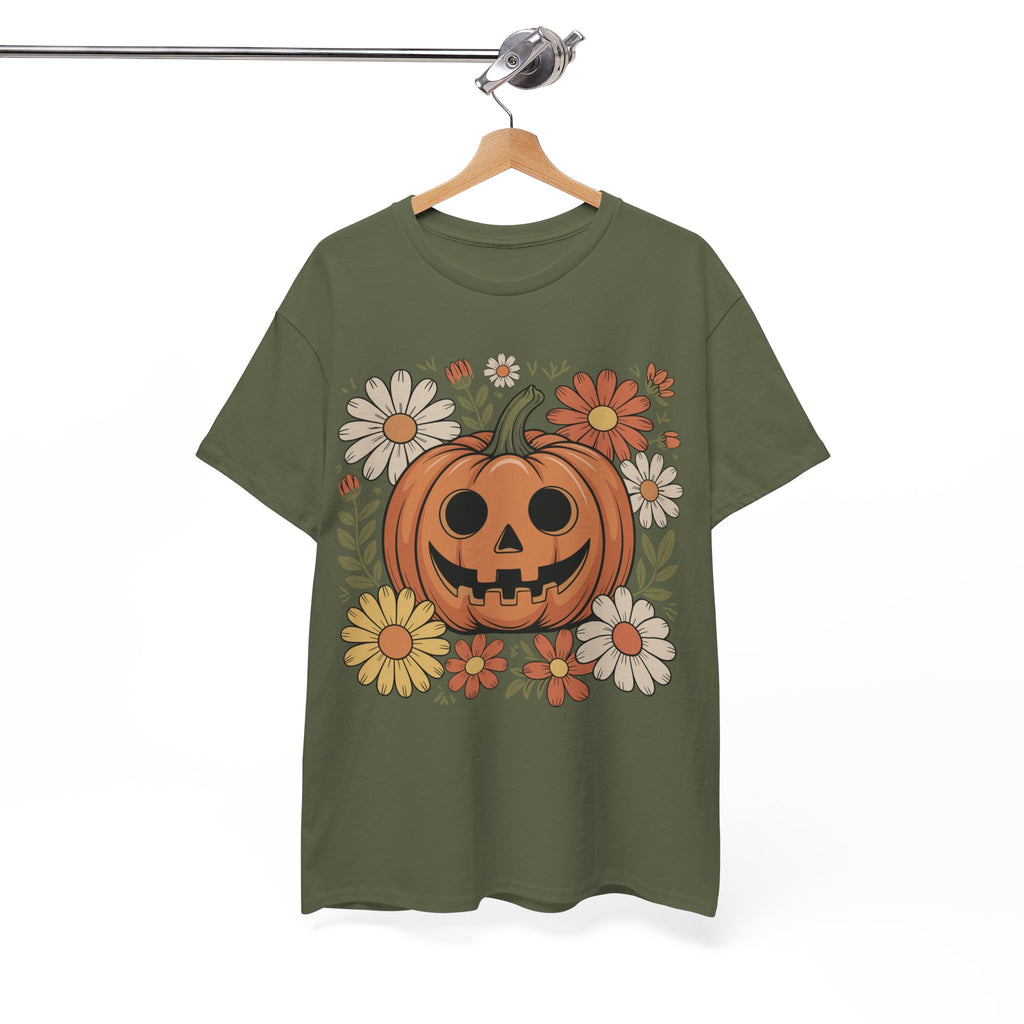 Halloween Pumpkin Unisex Cotton Tee
