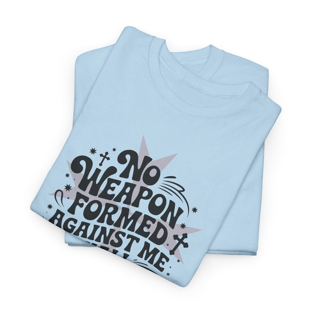 Christian Cross Text Art T-Shirt — Faith & Salvation Unisex Cotton Tee