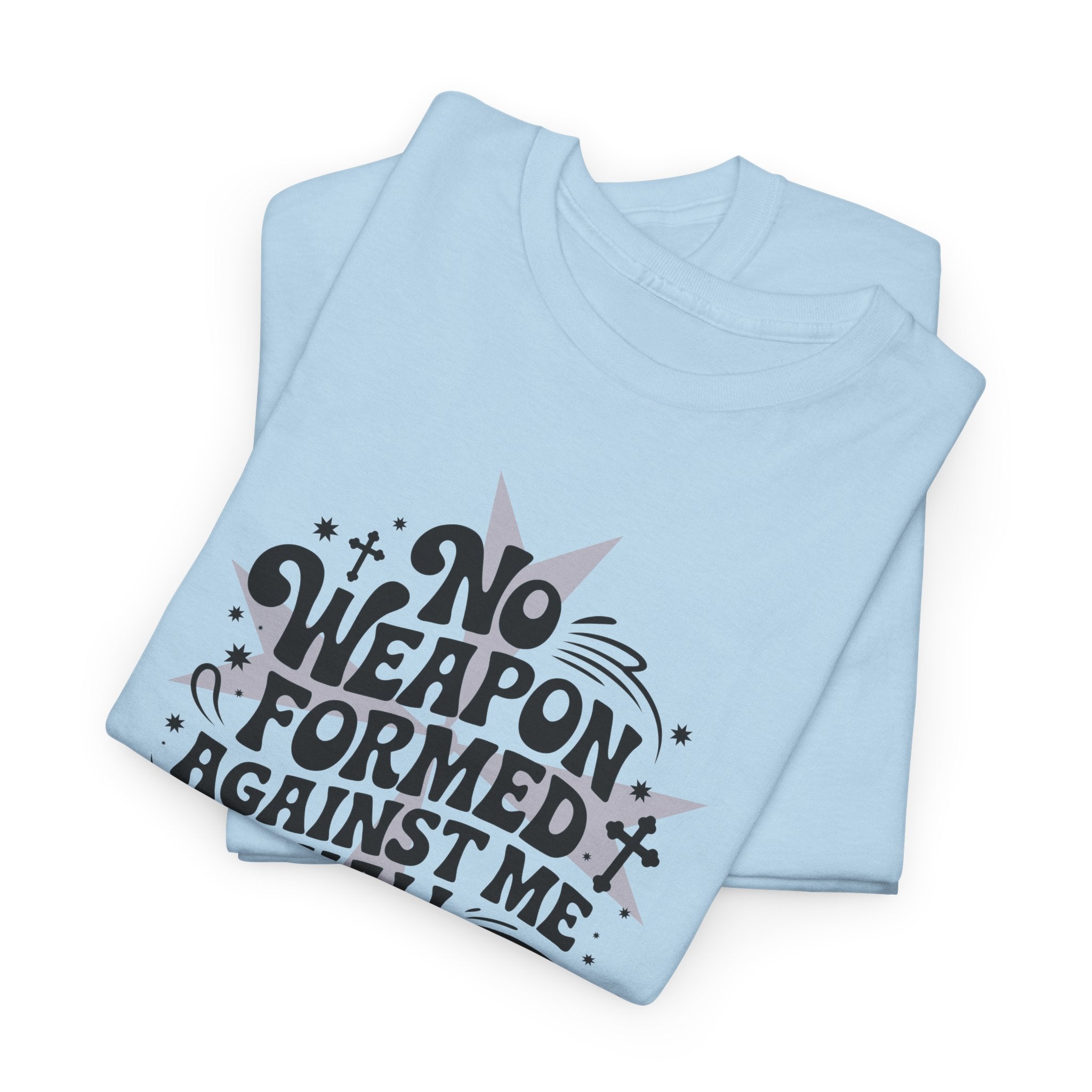 Christian Cross Text Art T-Shirt — Faith & Salvation Unisex Cotton Tee