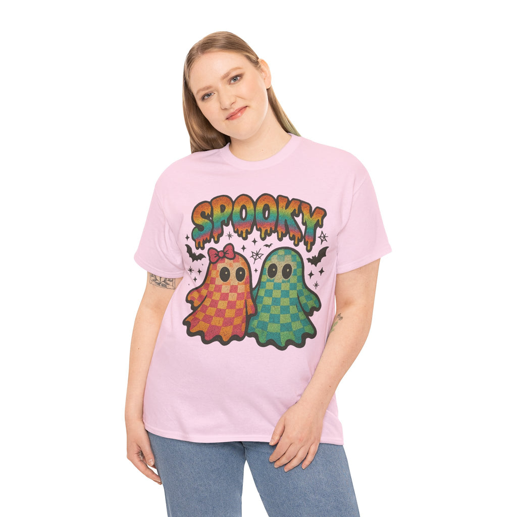 Spooky Pastel Ghosts Unisex Cotton Tee