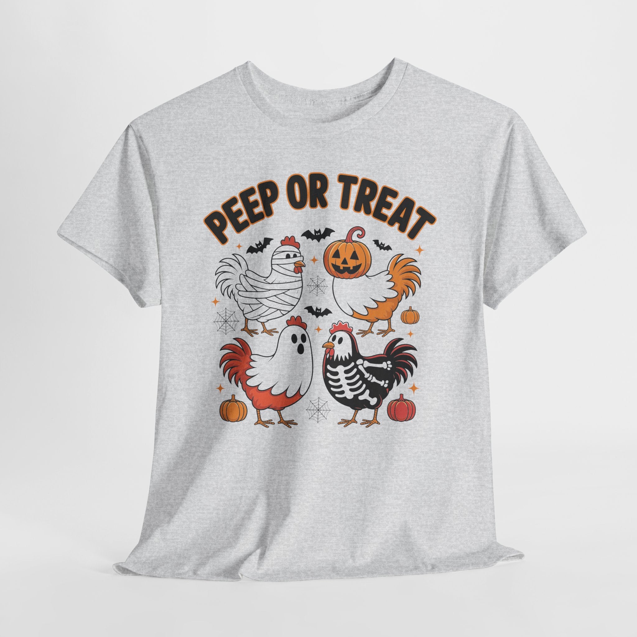 Peep or Treat Halloween Unisex Cotton Tee