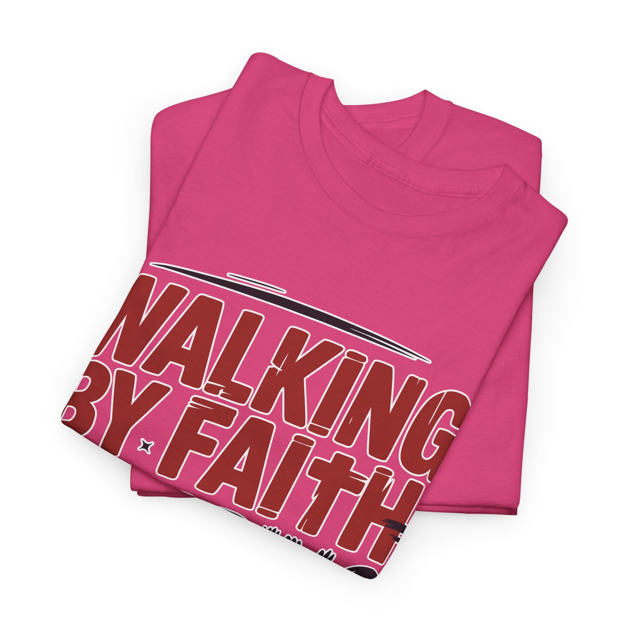 Walking by Faith, Tripping Constantly Unisex Cotton T-Shirt