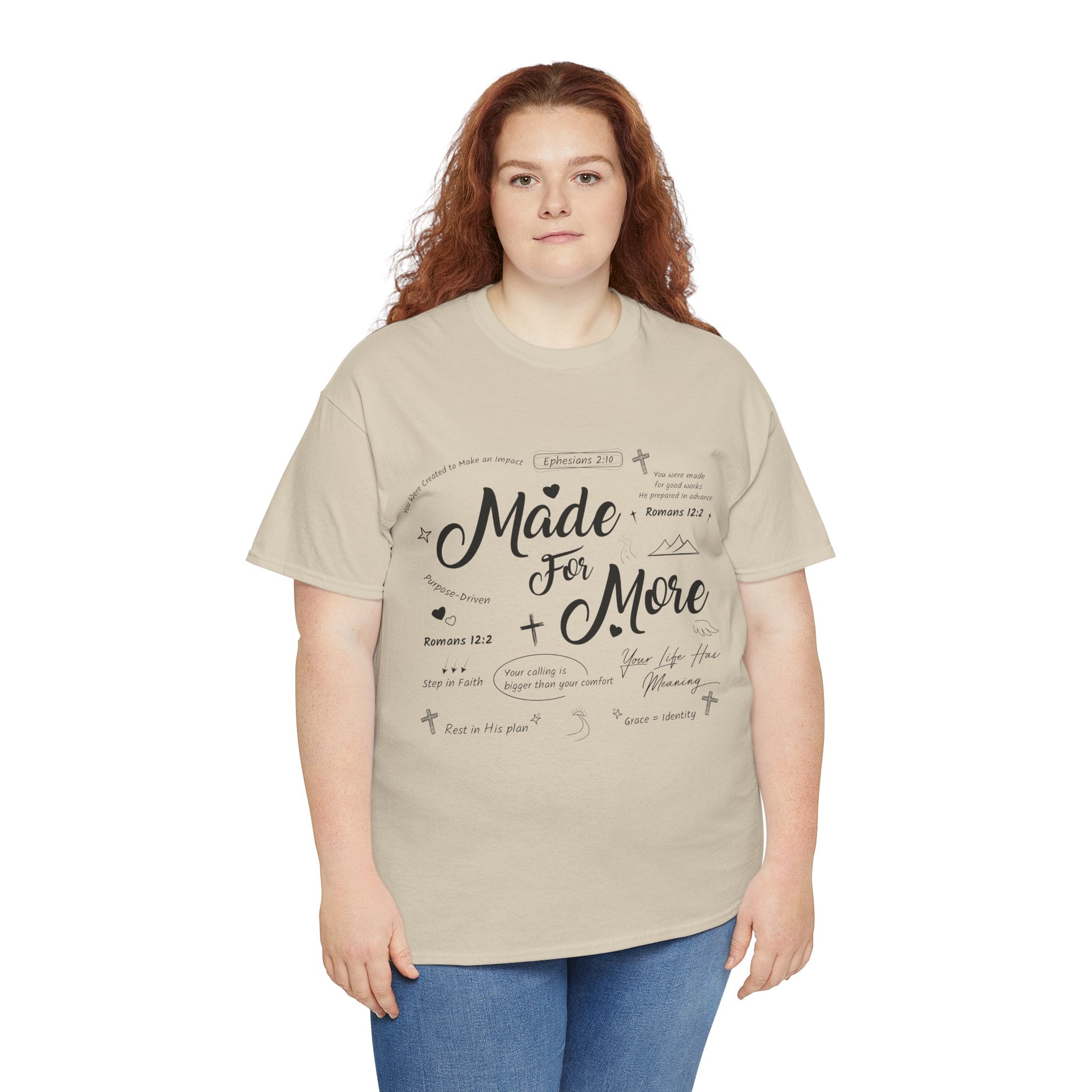 Made For More Faith T-Shirt — Inspirational Bible Verse Unisex Cotton Tee
