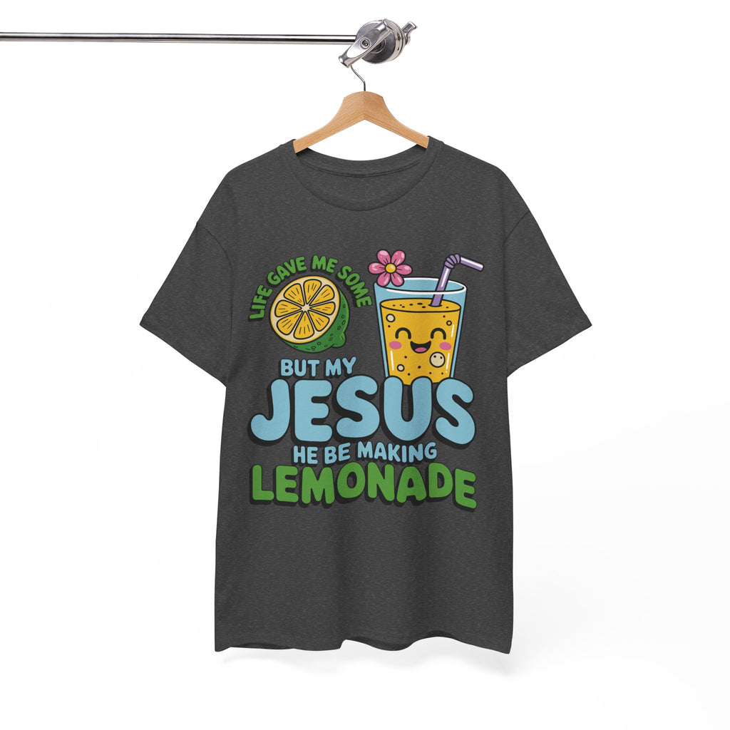 Christian Lemonade T‑Shirt — "Life Gave Me Some Lemons, My Jesus Makes Lemonade"Unisex Cotton Tee