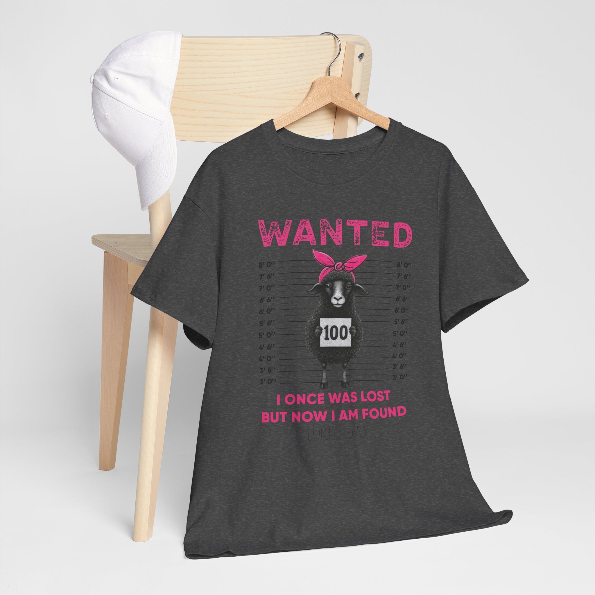 WANTED Black Sheep 'I Once Was Lost But Now I Am Found' Unisex Cotton T-Shirt