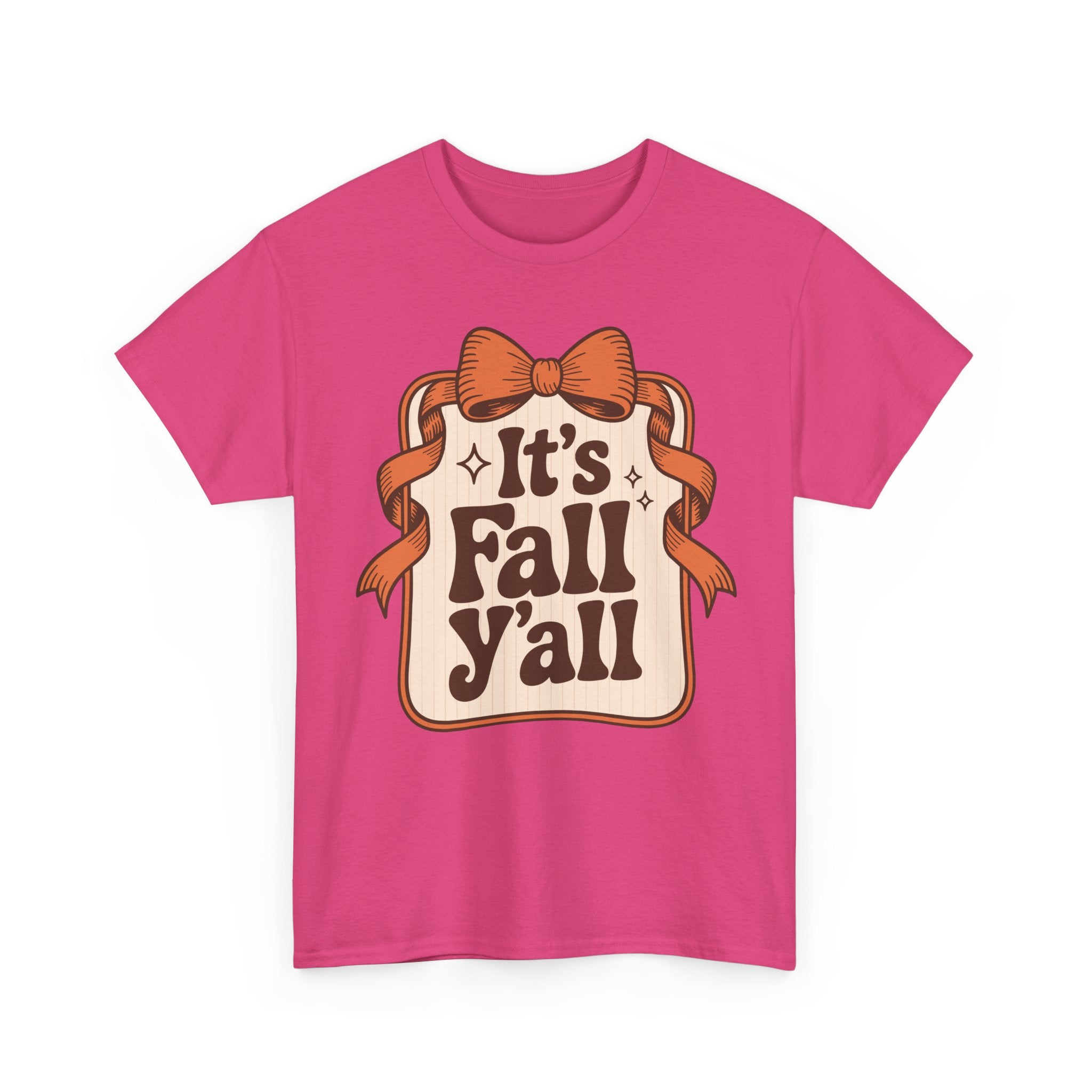 It’s Fall Y’all Autumn Ribbon Unisex Cotton Tee