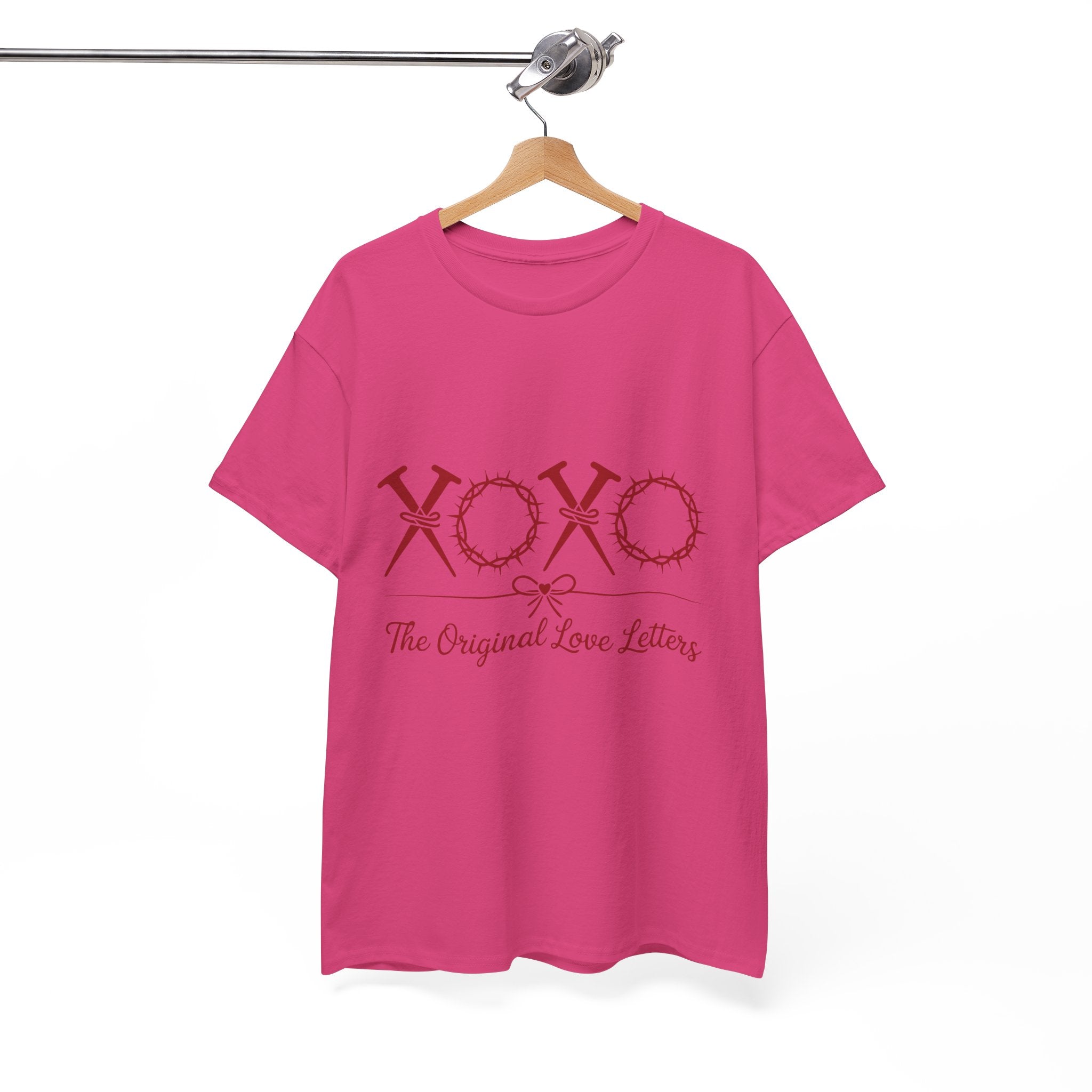 Christian Valentine Tee — “XOXO” Nails & Thorn Crowns, “The Original Love Letters”... Unisex Cotton Tee
