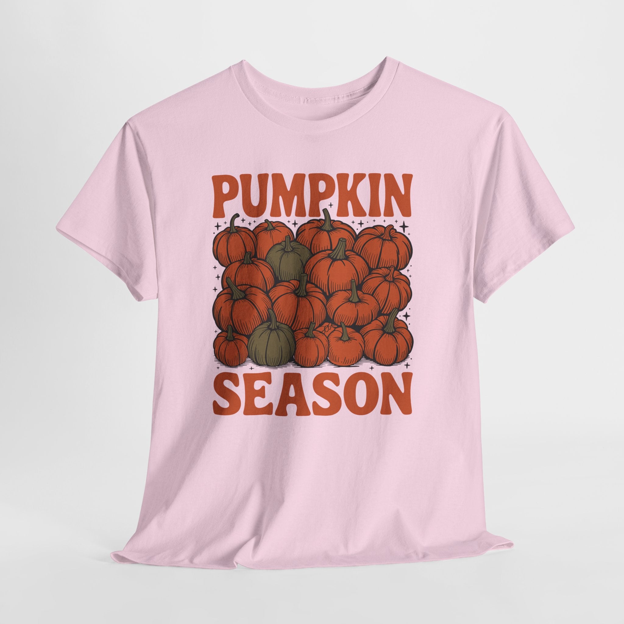 Pumpkin Season Tee — Fall Pumpkin Pile Unisex Cotton Tee