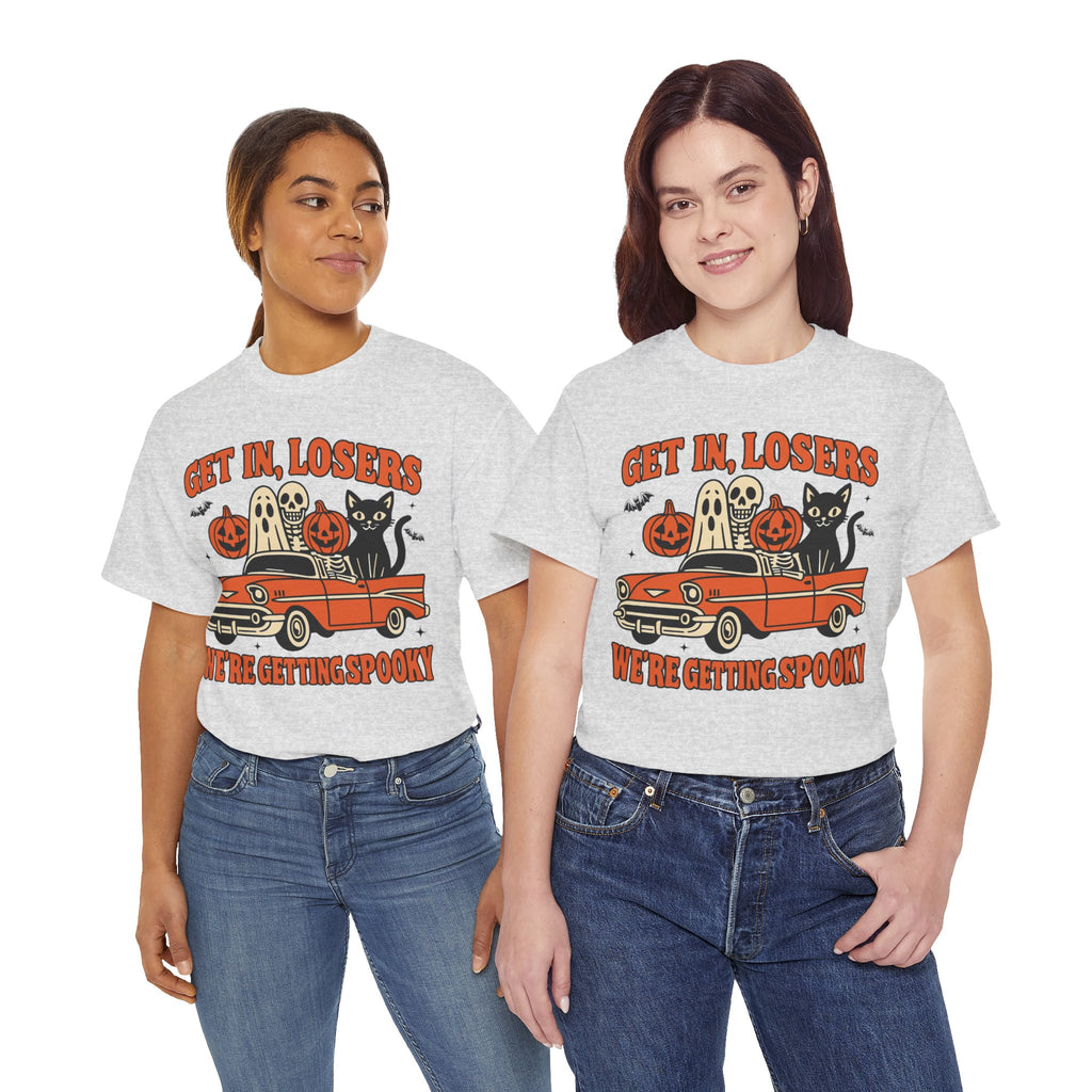 Halloween Skeleton Pumpkin Black Cat Unisex Cotton Tee