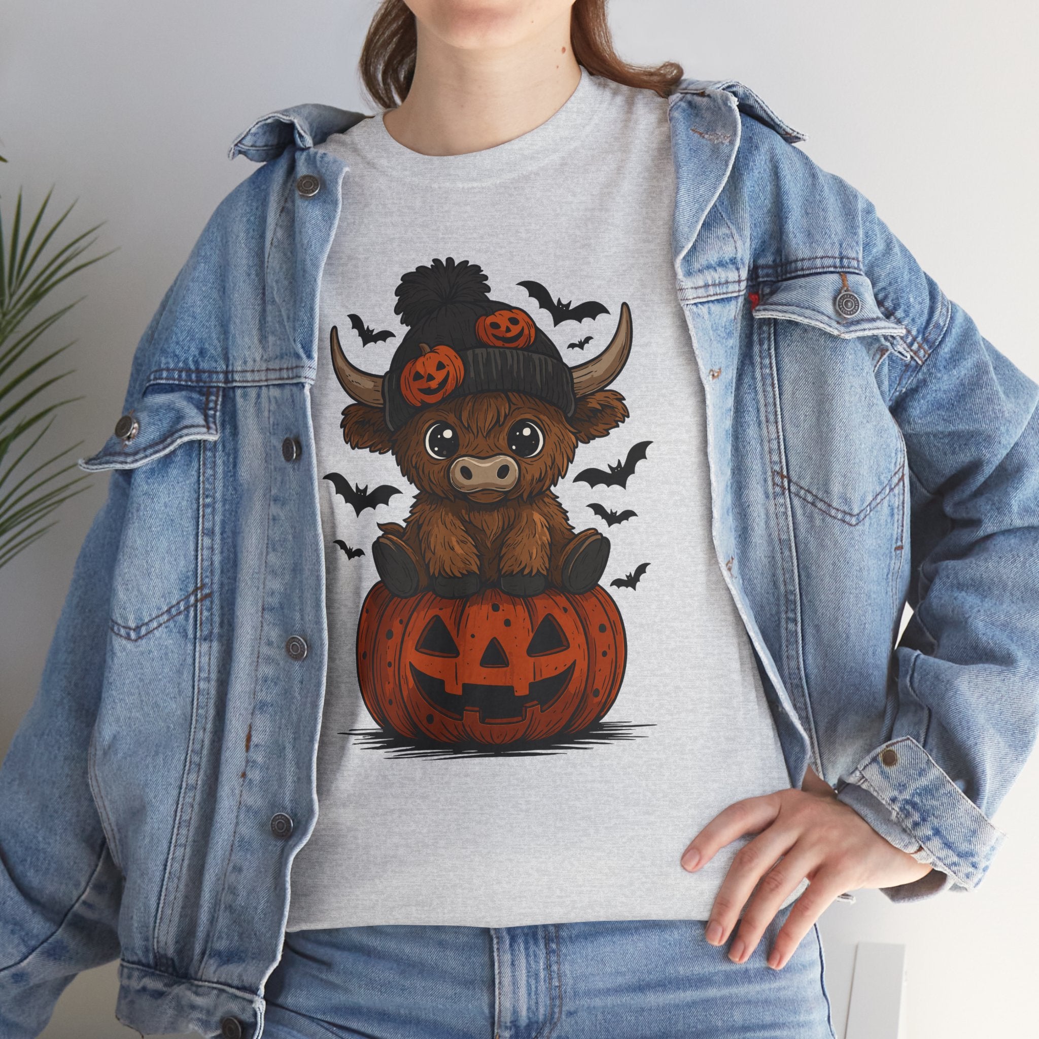 Halloween Cow Unisex Cotton Tshirt