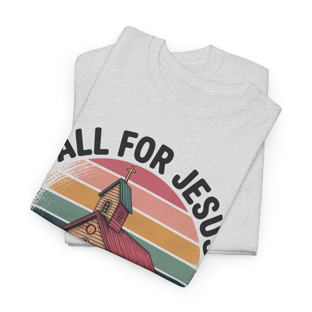 Jesus Leopard Print Fall T-Shirt — Pumpkins, Leaves & Floral Faith Unisex Cotton Tee