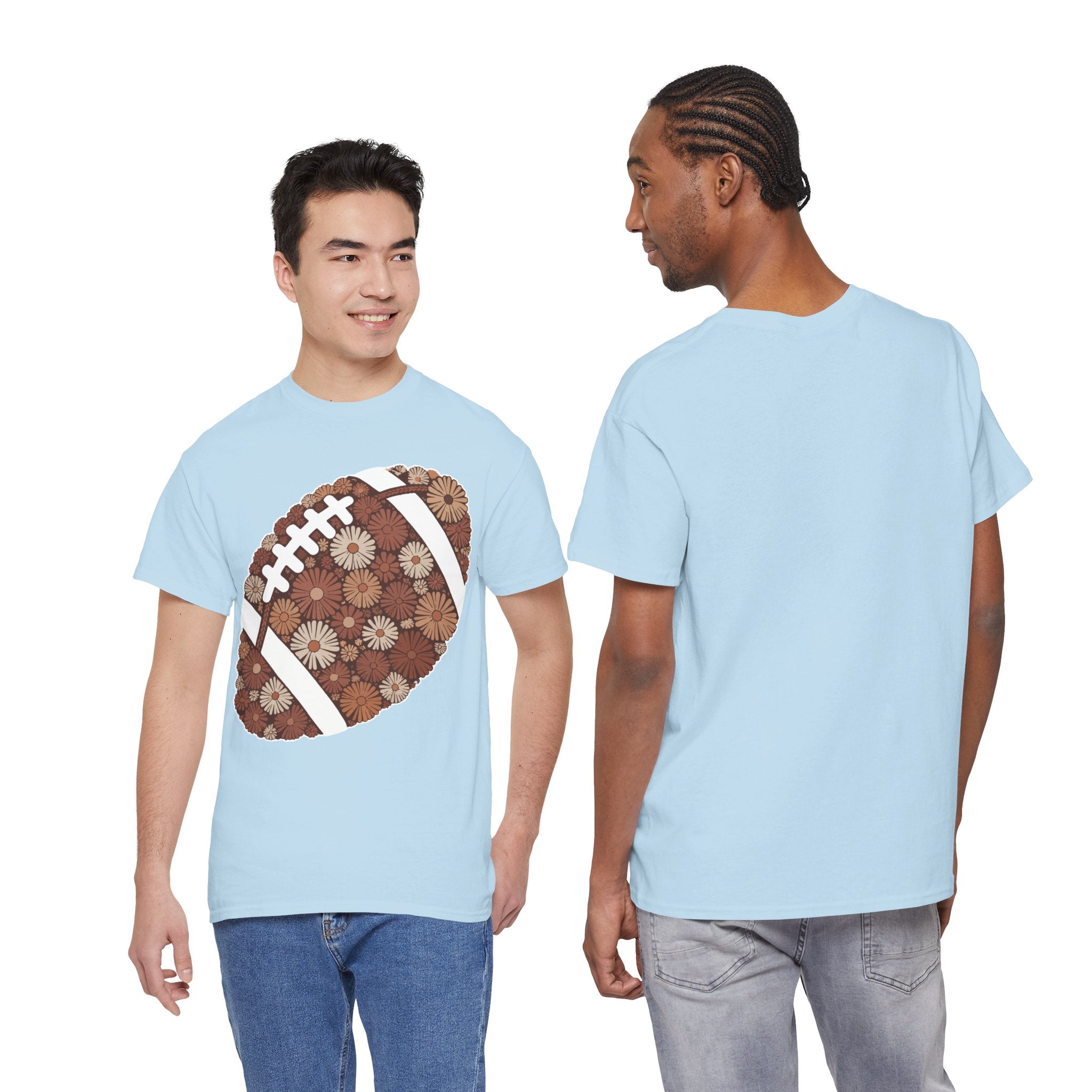 Game Day Touch Down Football Tee — Helmets, Flags & Cheer Icons Unisex Cotton Tee