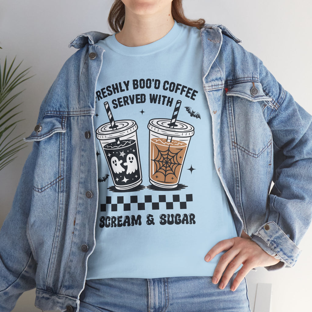 Halloween Iced Coffee Unisex Cotton Tee
