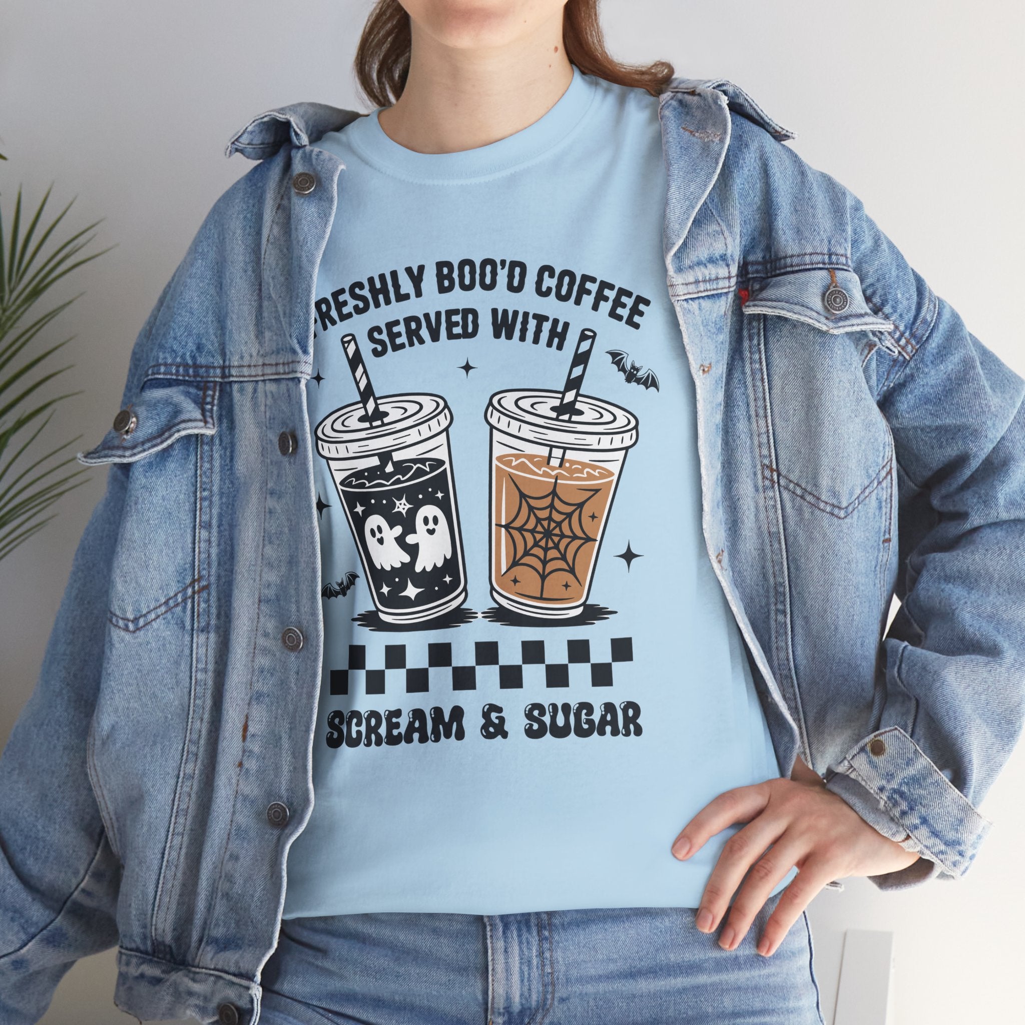 Halloween Iced Coffee Unisex Cotton Tee