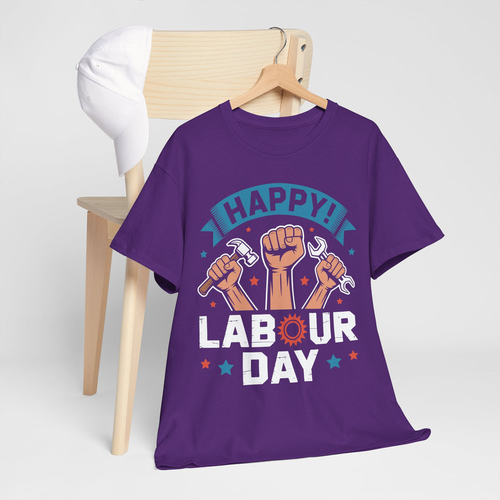 Happy US Labour Day Unisex Heavy Cotton T-Shirt