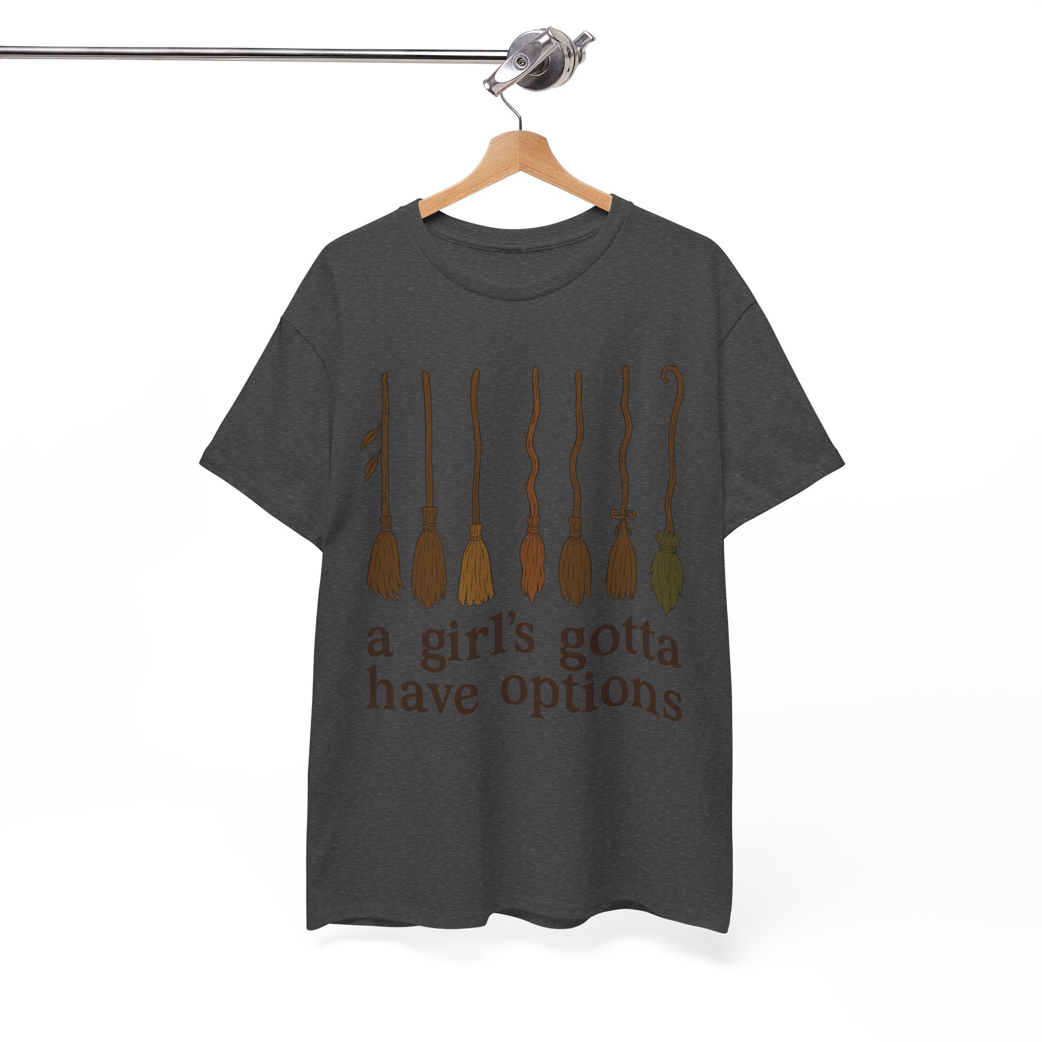 Witch Brooms Options Unisex Cotton Tee